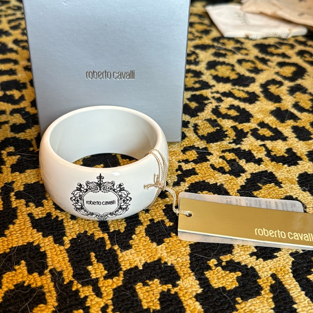 ROBERTO CAVALLI BANGLE CUFF-NEW W TAGS